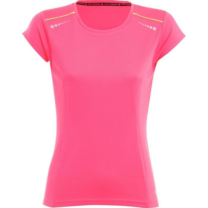 ATHLI-TECH T-shirt de running Abelia - Femme - Rose