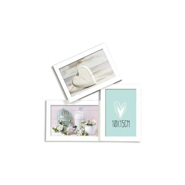 CASITA Pêle mêle Trio 3 vues - 10 x 15 cm - Blanc