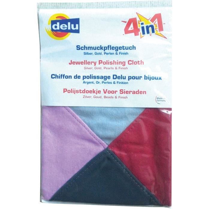 DELU Chiffon de nettoyage imprégné 4 En 1 - 35 x 35 cm