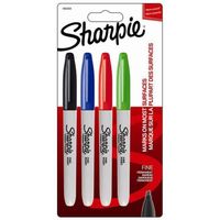 Boîte de classement SHARPIE Lot de 4 marqueurs permanents - Pointe fin Boîte de classement SHARPIE Lot de 4 marqueurs permanents - Pointe fin