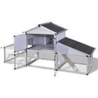 POULAILLER Poulailler en aluminium avec cours et 1 pondoir POULAILLER Poulailler en aluminium avec cours et 1 pondoir