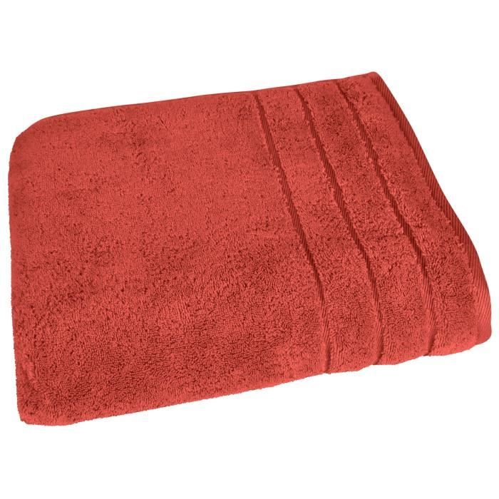 VENT DU SUD Drap de bain CALLISTO - 95x140 cm - Orange cuivre