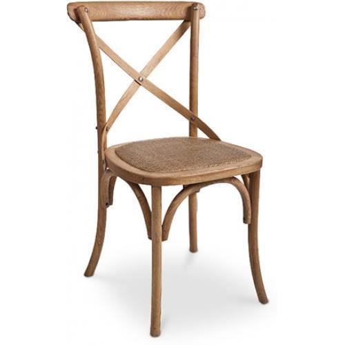 chaise 224 manger cross back design vintage bois naturel chaise 224 manger cross back design vintage bois naturel