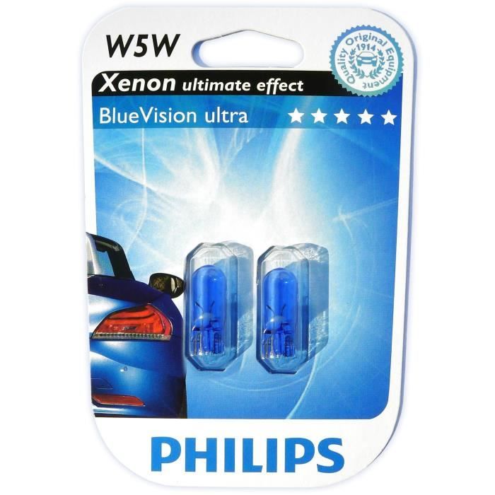 NARVA 12V 5W W2.1 X 9.5D W5W ARCTIC BLUE WEDGE PREMIUM GLOBES (Blister pack of 2