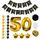 Ballons Happy Birthday 50ème Anniversaire, Fournit