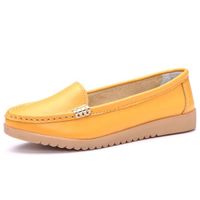 MOCASSIN Femme casual chaussures plates Mocassins Jaune MOCASSIN Femme casual chaussures plates Mocassins Jaune