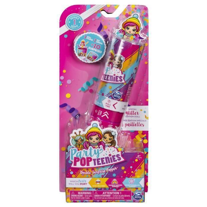 PARTY POPTEENIEES Crackers Surprise Double Modele aleatoire Spinmaster