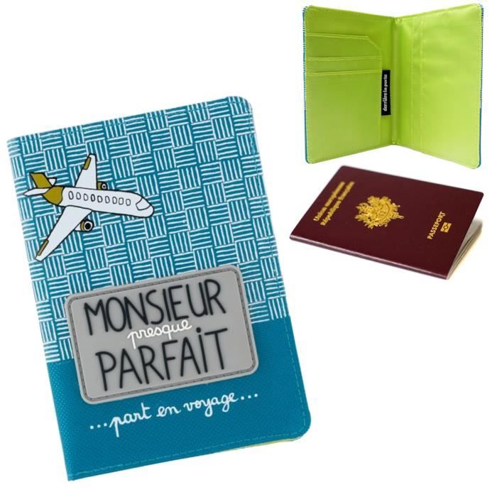 2 Pochettes Passeport Français Avec Blocage RFID - Cuir PU, Rose Et Gris, Protection Contre Le Vol De Données - 2