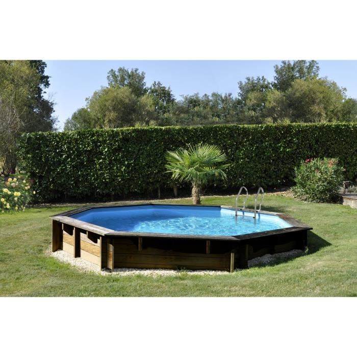 SUNBAY Piscine en bois pin sylvestre Ambia - Ø5,11 x H1,24 m