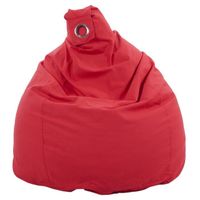 POUF - POIRE Poire déhoussable en coton FLO - Ø75x110 cm - Roug POUF - POIRE Poire déhoussable en coton FLO - Ø75x110 cm - Roug