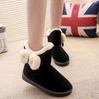 BOTTINE Bowknot chaud Femmes Flats Chaussures SNOW BOOTS A BOTTINE Bowknot chaud Femmes Flats Chaussures SNOW BOOTS A