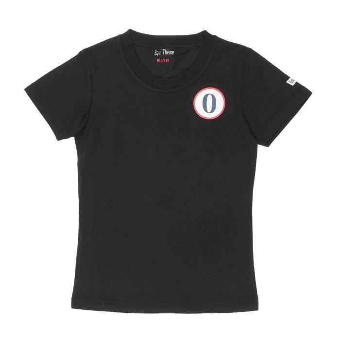 EQUI-THEME T-shirt d'équitation OFaute - Enfant - Noir