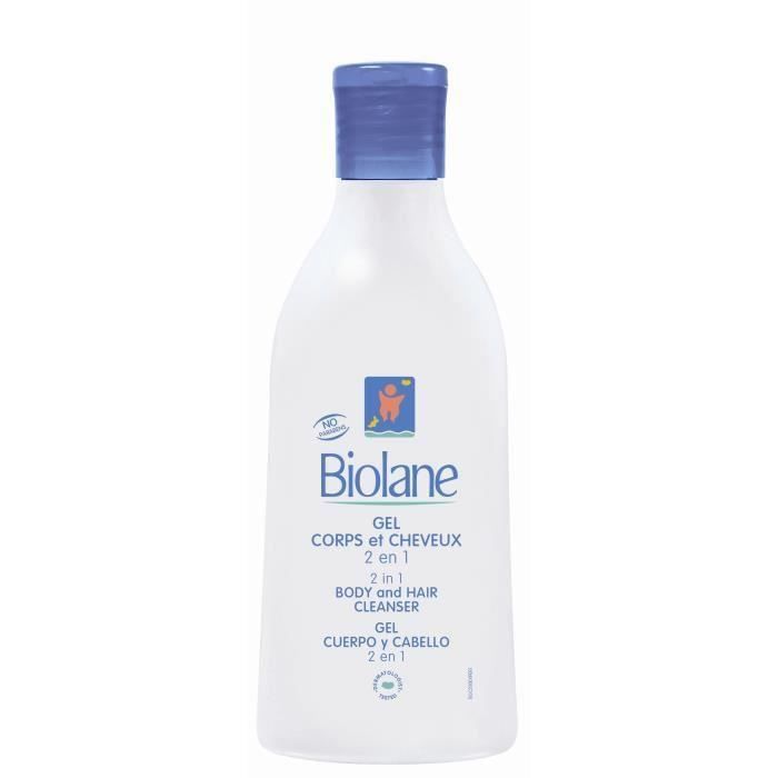 BIOLANE Gel Corps et Cheveux 2 en 1 - 200 ml (Lot de 3)