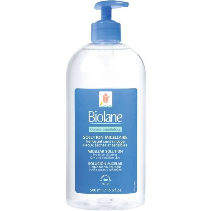 BIOLANE Solution Micellaire Dermo-Pédiatrique 500 ml (Lot de 3)