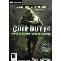 JEU PC CALL OF DUTY 4 MODERN WARFARE / Jeu PC DVD-ROM JEU PC CALL OF DUTY 4 MODERN WARFARE / Jeu PC DVD-ROM