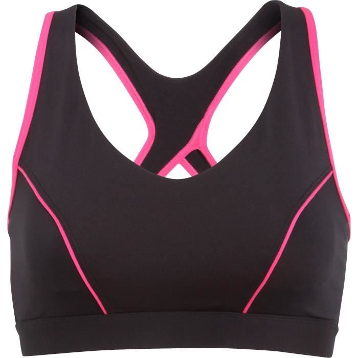 ATHLI-TECH Brassière Action - Noir / Rose