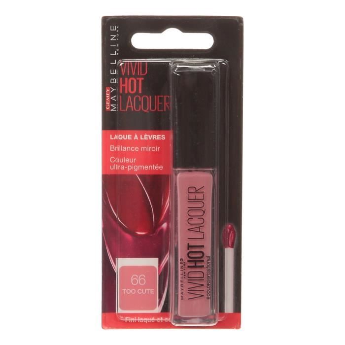 MAYBELLINE Hot Lacquer Rouge a levres Vieux Rose 66 Too Cute