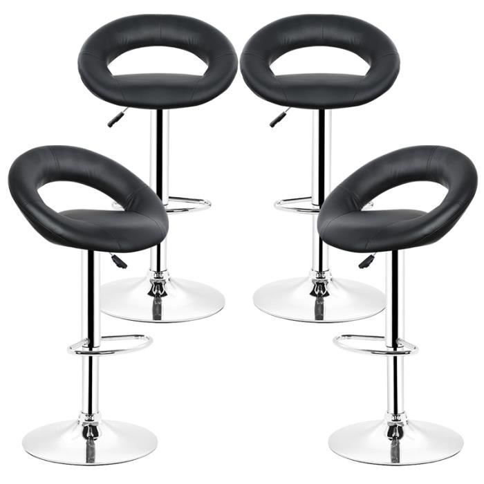 Wiss Tabouret De Bar Lot De 4 Hauteur 63 Cm 83 Cm Achat Vente