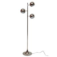 LAMPADAIRE BULLIT Lampadaire chromé en métal - 3 têtes dirige LAMPADAIRE BULLIT Lampadaire chromé en métal - 3 têtes dirige