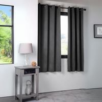 RIDEAU Rideau Occultant Uni 210gr-m2 Anthracite 140 x 280 RIDEAU Rideau Occultant Uni 210gr-m2 Anthracite 140 x 280