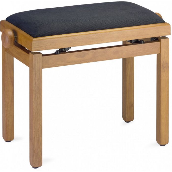STAGG PB39 OAKM VBK Banquette Piano - Chêne Mat velours noir