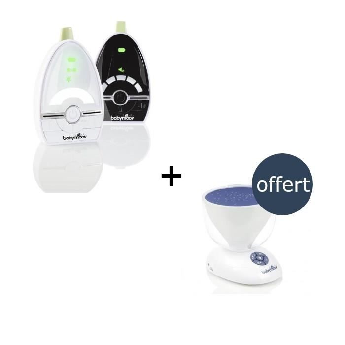 BABYMOOV Ecoute bébé Babyphone Expert Care + Veilleuse Project'light