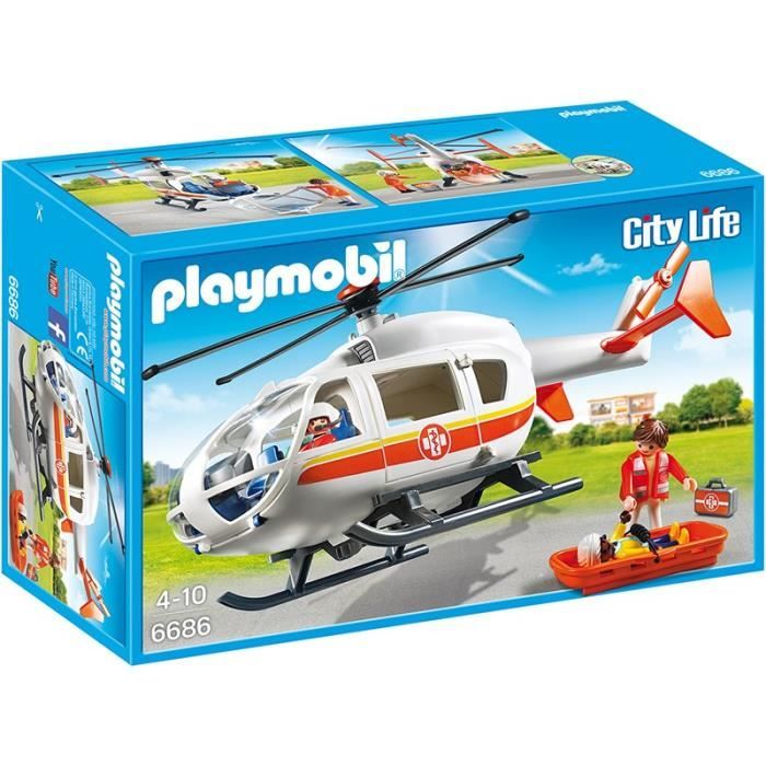 Playmobil - Helicoptere medical - 6686