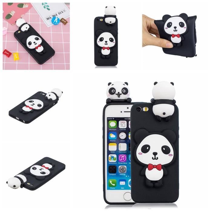 coque iphone 5 silicone panda