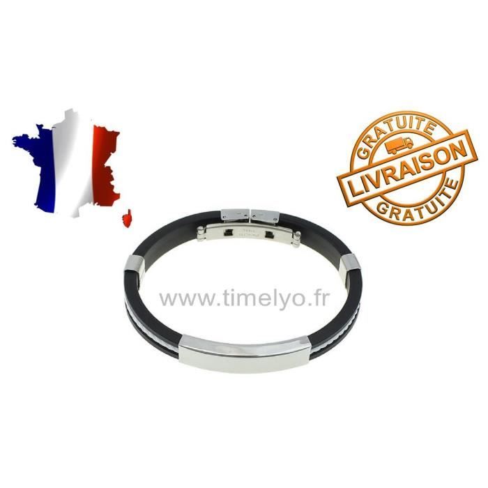 bracelet gourmette en acier inoxydable pour homme garcon femme fille