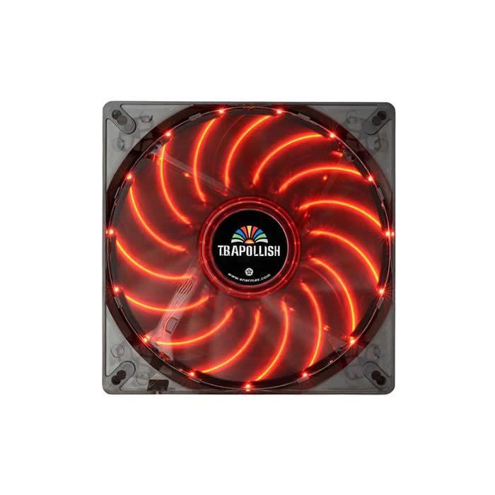 Enermax TB Apollish rouge   Ventilateur de boîtier 120 mm LED avec