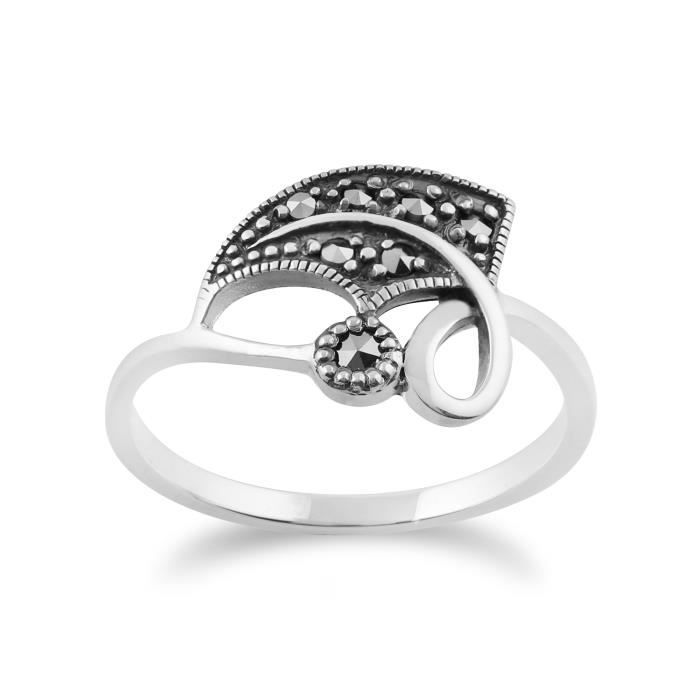 bague argent et marcassite bague argent et marcassite