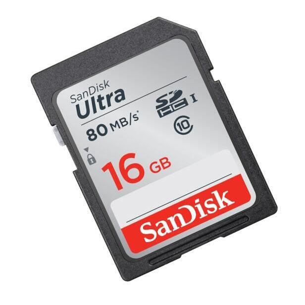 Carte SD 16 Go SanDisk Ultra SDHC SDXC Class102
