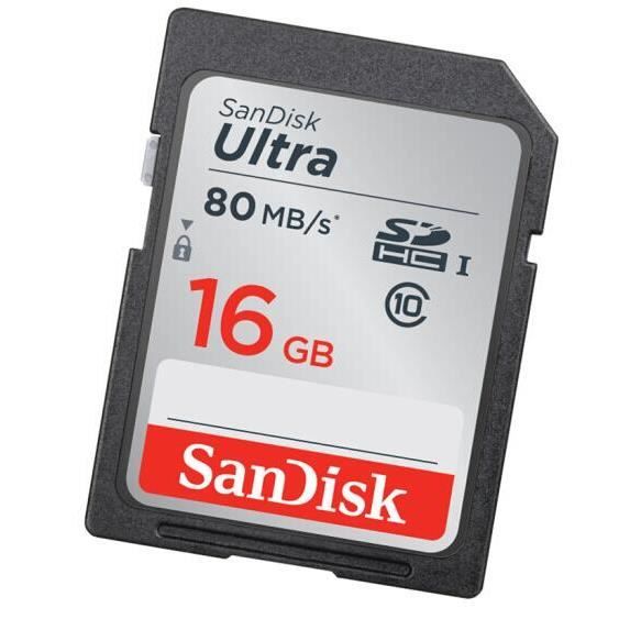 Carte SD 16 Go SanDisk Ultra SDHC SDXC Class103