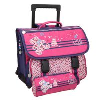 CARTABLE LULU CASTAGNETTE Lot 1 trousse + 1 cartable roulet CARTABLE LULU CASTAGNETTE Lot 1 trousse + 1 cartable roulet