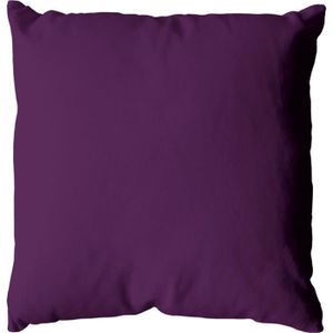 COUSSIN Coussin Déhoussable Uni en Coton   Violet 40 x 40 