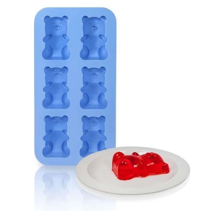 HOOT Moule à bonbons Ourson Gummy - Silicone - Bleu