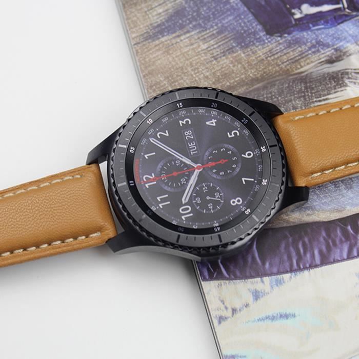 BRACELET DE MONTRE Luxe en cuir Bracelet bande pour Samsung Gear S3 F