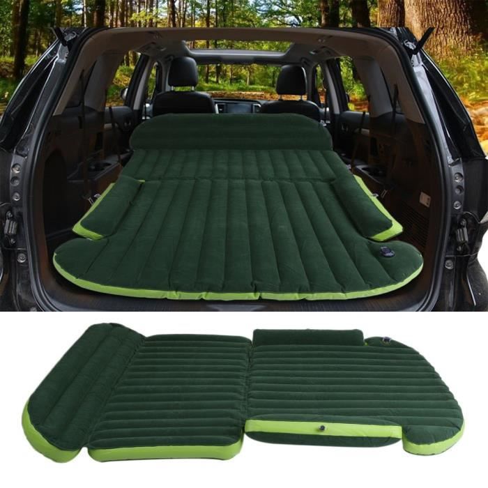 Matelas Gonflable Pour Voiture 126x174cm Avec Pompe Et Coussin - Gris, Camping