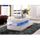 Table basse FABIO - MDF laqué blanc - LEDs - 2 tir