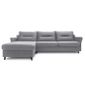 Canapé Couchage Ouverture Loft Angle Matelas Bois Clair Un Gris D'angle Gauche Pour Convertible Quotidien Pieds Express Couleur 54ARjL