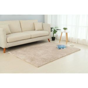 TAPIS Tapis shaggy Beige 60 x 120 cm soft