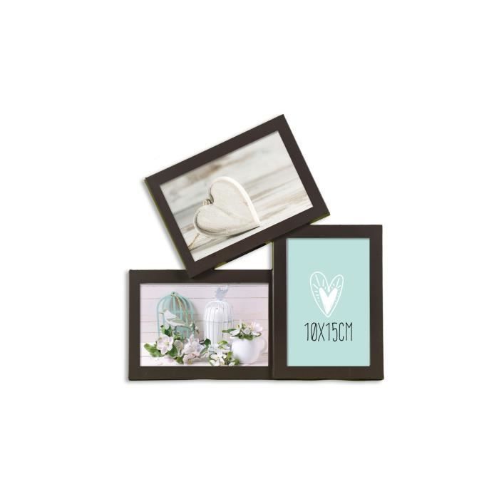 CASITA Pêle mêle Trio 3 vues - 10 x 15 cm - Noir