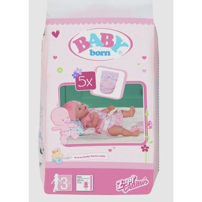 BABY BORN Pack de 5 Couches