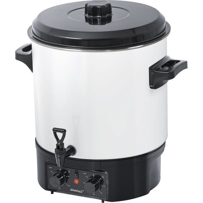 STEBA 051100 ER1 Stérilisateur 27 L - 1800 W - Réglage de la température 30 / 100° C - Blanc