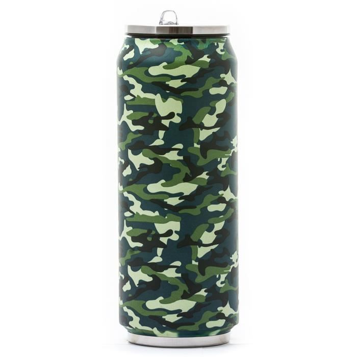 YOKO DESIGN Canette isotherme - Camouflage - 500 ml