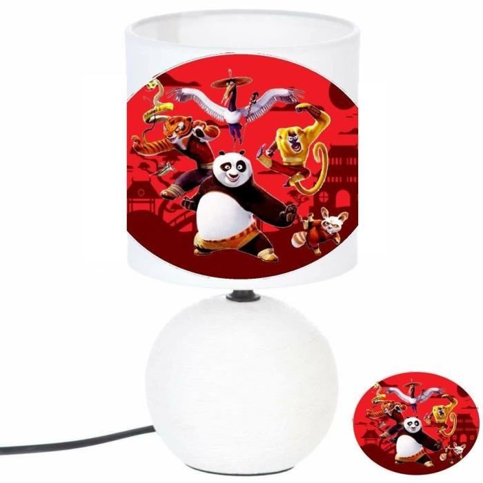 Pied Fu Kung Panda Lampe Chevet Boule zUVSMp