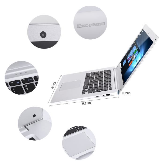 Excelvan D17 Ordinateur Portable 14.1 Pouces Windows2