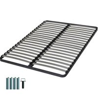 SOMMIER Sommier + jeu de pieds 140x190 Epsilon 2x20 lattes SOMMIER Sommier + jeu de pieds 140x190 Epsilon 2x20 lattes