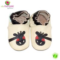 CHAUSSON - PANTOUFLE Chaussons cuir souple GIRAFE Crème - 4-5 ans CHAUSSON - PANTOUFLE Chaussons cuir souple GIRAFE Crème - 4-5 ans