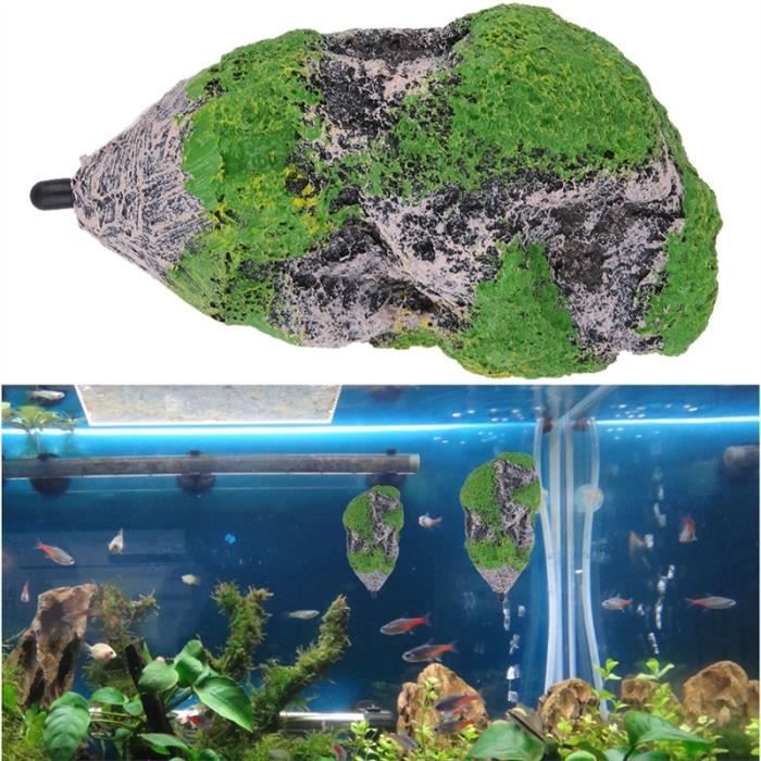 Aquarium De Poissons Pierre Décorative Suspendue Flottant Pierre M 8.7 * 14.3Cm Achat / Vente